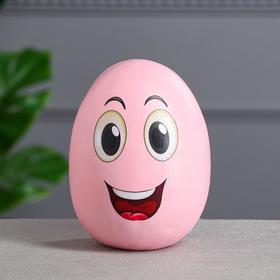 Копилка 'Яйцо', глянец, розовый цвет, 17 см Ош