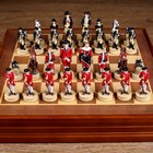 Шахматы сувенирные "Гражданские войны" (доска 36х36х6 см, h=8 см, h=6 см)