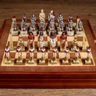 Шахматы сувенирные "Битва за Египет" (доска 36х36х6 см,  h=8 см, h=6 см)