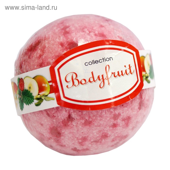 Бомбочка для ванн Spa by Lara с экстрактами апельсина земляники яблока 140 г МИКС 59₽