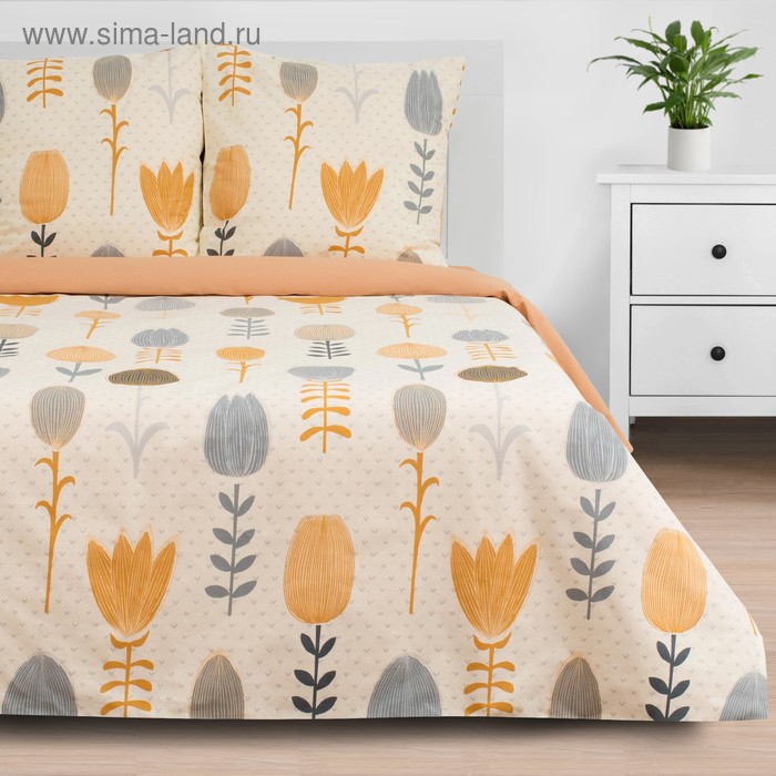 

Постельное бельё «Этель» 2 сп Autumn flowers 175*215 см, 200*220 см, 70*70 см - 2 шт