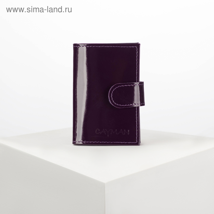 Визитница вертикальная, 1 ряд, 16 листов, цвет фиолетовый