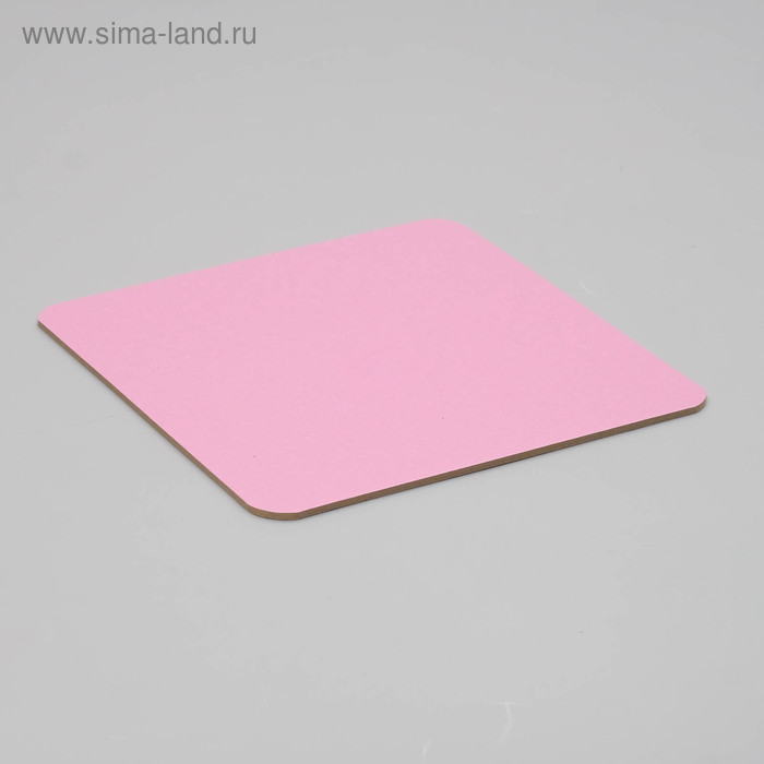 фото Подложка усиленная, квадратная, золото - розовый, 20 х 20 см, 3,2 мм upak land