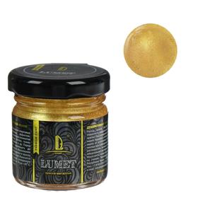 Краска органическая - жидкая поталь Luxart Lumet, 33 г, металлик (лимонное золото) «Сокровища Бахчисарая», спиртовая основа, повышенное содержание пигмента, в стеклянной банке