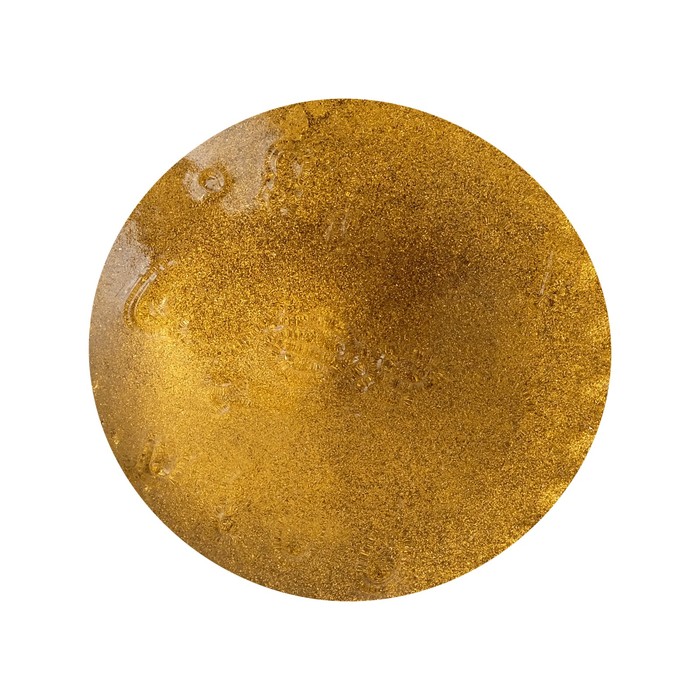 Краска органическая - жидкая поталь Luxart Lumet, 33 г, металлик (рыжее золото) «Солнце Алушты», спиртовая основа, повышенное содержание пигмента, в стеклянной банке