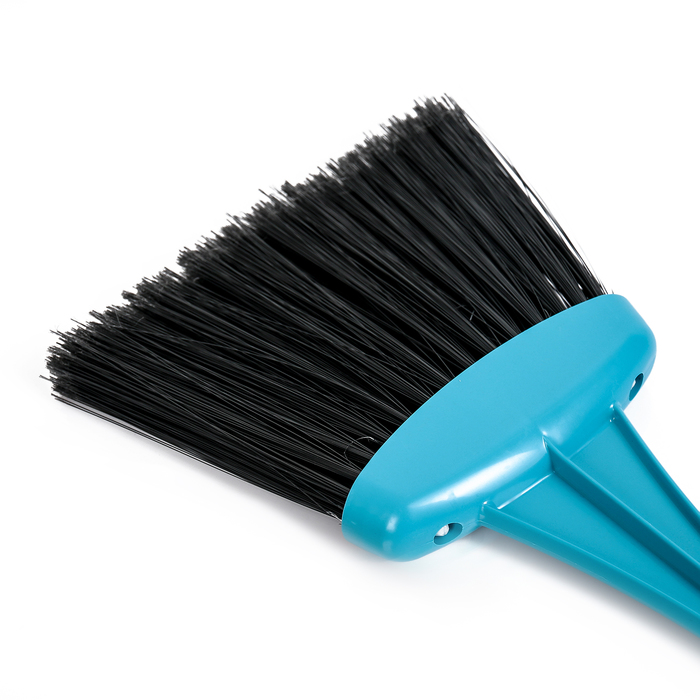 Метла с черенком, мягкая, цвет МИКС