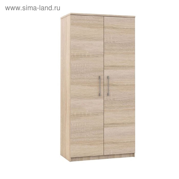 Шкаф 2-х дверный «Аврора», 1004 × 574 × 2118 мм, цвет сонома шкаф угловой аврора 925 × 925 × 2118 мм цвет сонома белый