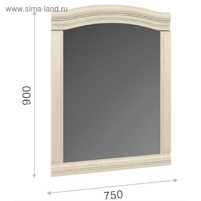 Зеркало навесное «Франческа», 750 × 900 мм, цвет берёза патина