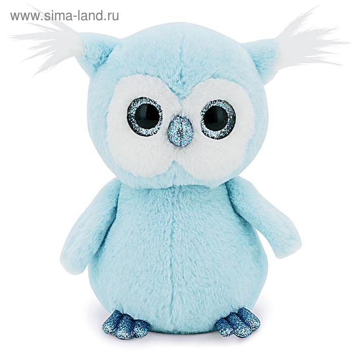 Мягкая игрушка Совёнок цвет голубой 35 см 900₽