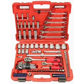 

Набор инструментов Perfect Tools PT-S4124A-BS1, 1/4",1/2", 124 предмета