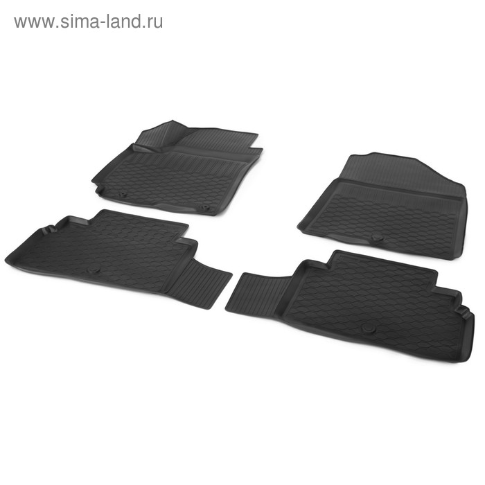 фото Коврики салона rival для kia soul iii hb 2019-н.в., полиуретан, без крепежа, 4 шт, 12806003