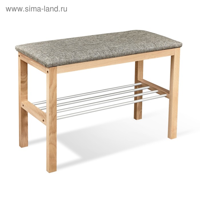 Банкетка Альберо 670x310x490прозрачный лаккедровыйалюмметал 2834₽