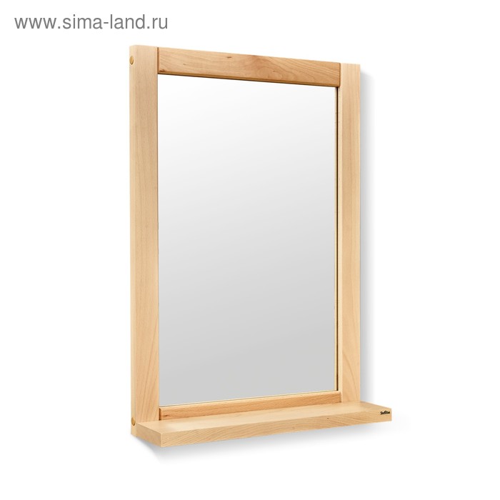 Зеркало с полкой Альберо, 470x124x670,прозрачный лак