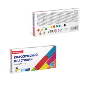 Пластилин 6 цветов, 96 г, ErichKrause, в картонной упаковке от Сима-ленд