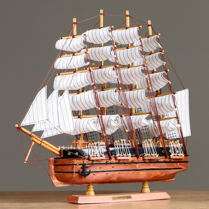 Корабль с белыми парусами «Восточная звезда», 48х11х45см