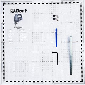Лобзик Bort BPS-570U-Q, электрический, 570 Вт, 3000 об/мин, ход 20 мм, пропил 65 мм, ±45° от Сима-ленд