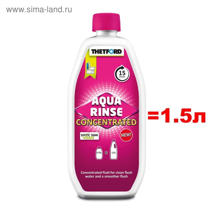 фото Жидкость для биотуалета, aqua rinse, концентрат, 0,75 л thetford