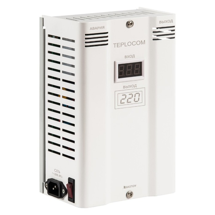 Стабилизатор напряжения для котла Teplocom ST-600 INVERTOR, 600 ВА, 90-300 В