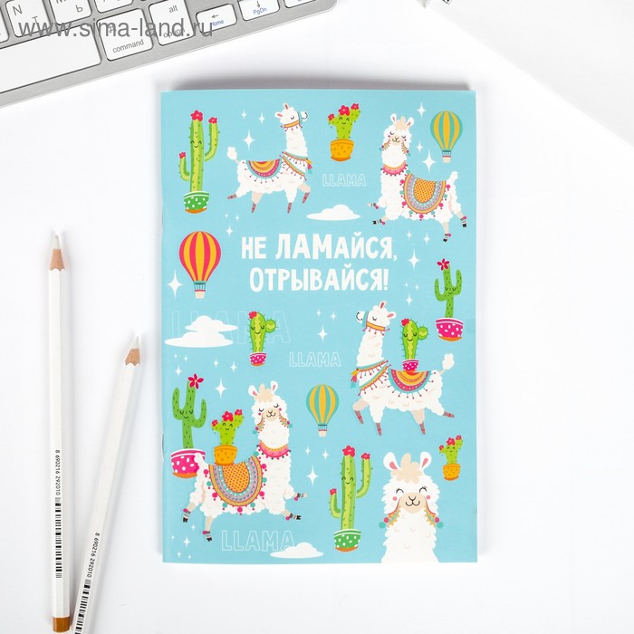 

Подарочный набор "Не ЛАМАйся", тетрадь, ручка, брелок