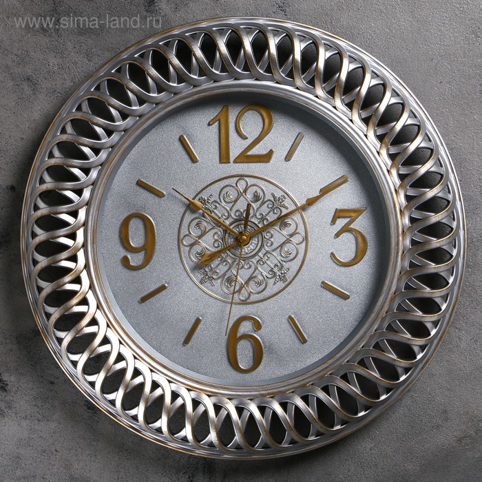 фото Часы настенные, серия: интерьер, "арроне" d=40 см, плавный ход