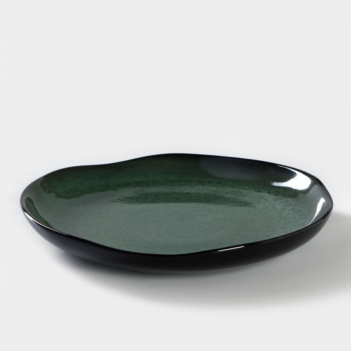 Тарелка фарфоровая Verde notte, d=26,5 см блюдо для суши verde notte 27 5×14 см