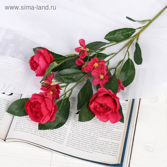 

Цветы искусственные "Пионы Нежное признание" 5*69 см, малиновый