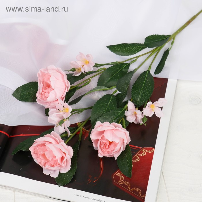 

Цветы искусственные "Пионы Нежное признание" 5х69 см, розовый