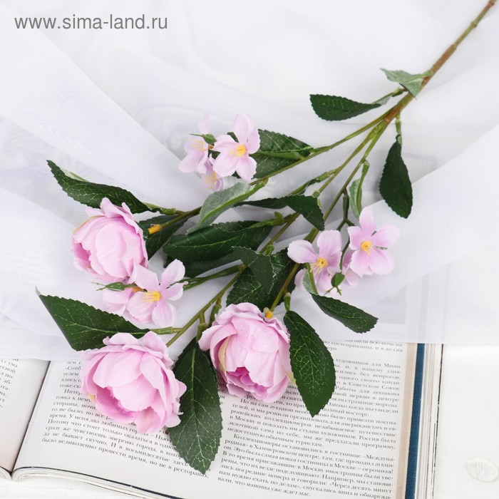 

Цветы искусственные "Пионы Нежное признание" 5*69 см, сиреневый