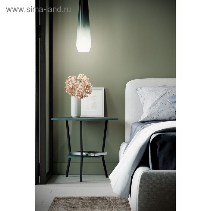 Стол журнальный «Шот», 550 × 550 × 500 мм, цвет базилик стол журнальный альбано glass 550 × 550 × 500 мм цвет белая lacobel