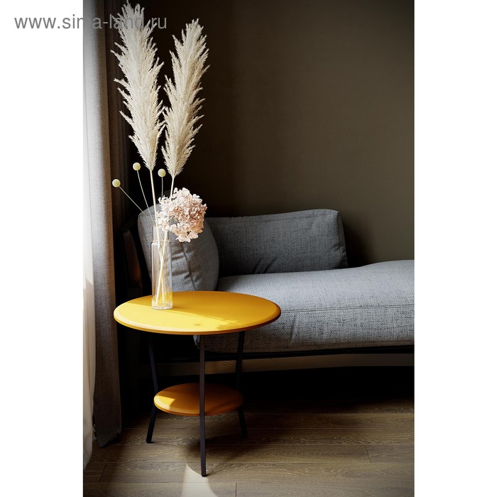Стол журнальный «Шот», 550 × 550 × 500 мм, цвет карри стол журнальный квинс 700 × 730 × 480 мм цвет карри