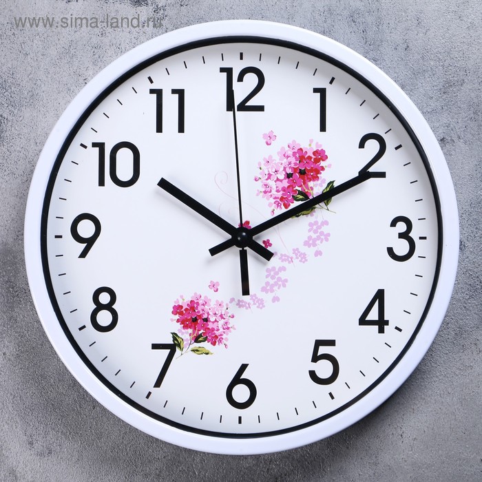 Часы настенные Делебио, d-30 см, плавный ход часы настенные фламинго d 30 см плавный ход
