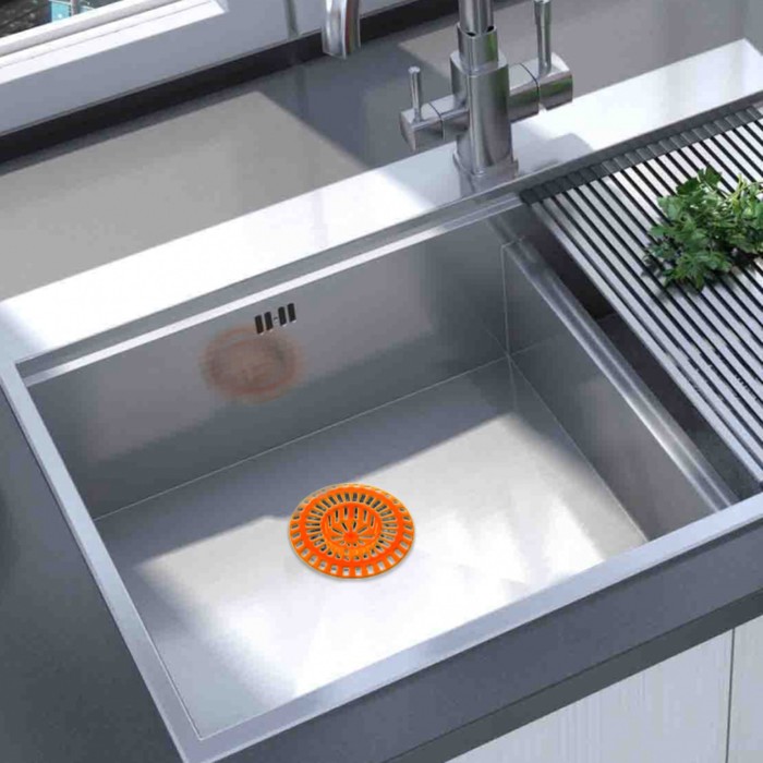 Фильтр для раковины d=8 см, цвет МИКС