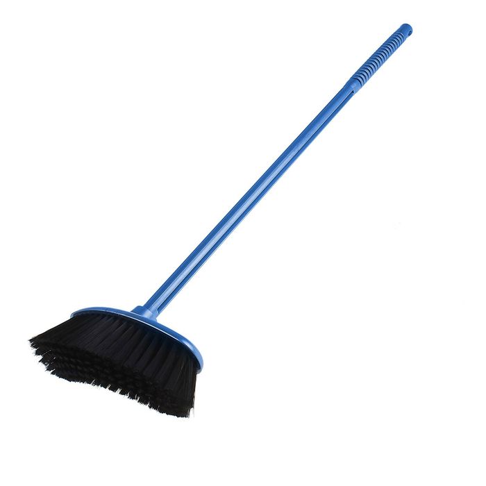 Щетка для пола "Комфорт" с черенком, мягкая, цвета МИКС