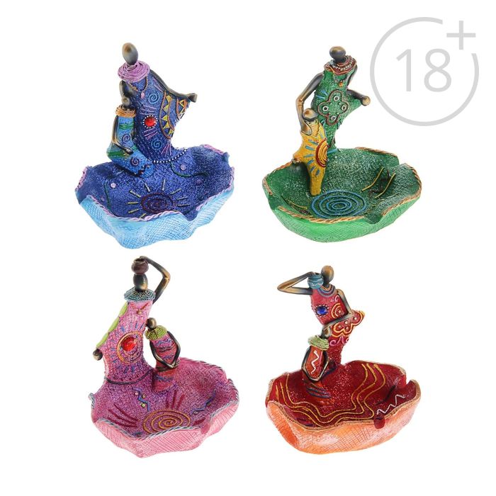 Декоративная подставка (пеп.) "Девушки", цвета МИКС