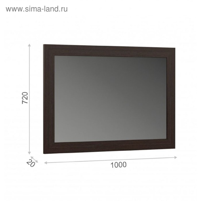 

Зеркало «Токио», 1000 × 720 мм, цвет венге