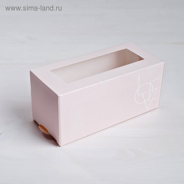 

Коробочка для макарун «LOVE», 12 х 5,5 х 5,5 см