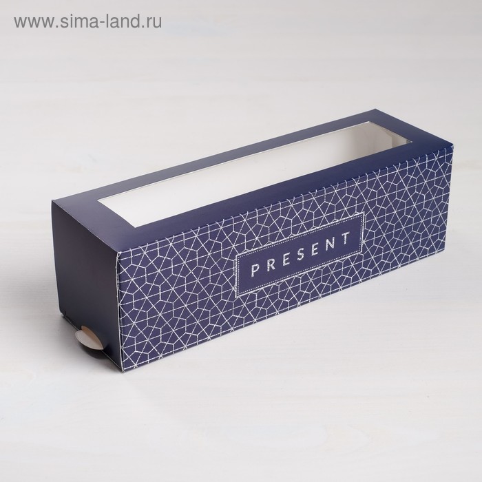 Коробка кондитерская складная, упаковка «Present», 18 х 5,5 х 5,5 см коробка складная present