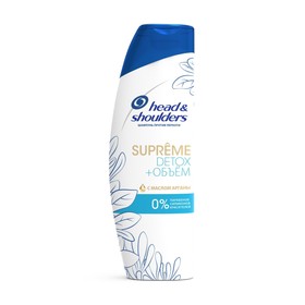 

Шампунь Head & Shoulders Supreme Detox + объём, против перхоти, с маслом арганы, 300 мл