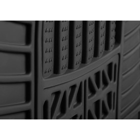

Универсальные коврики салона MICHELIN, 4 шт., с линиями отреза, черный, 965-BLK