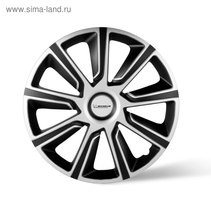 

Колпаки колесные MICHELIN 16", "49 Верон", цвет: серебристо-черный, 4 шт.