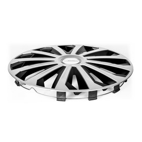 

Колпаки колесные MICHELIN 16", "Космо", цвет: серебристо-черный, 4 шт.