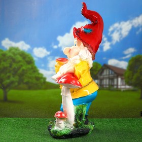 

Садовая фигура "Гном грибник" большой 82х44см
