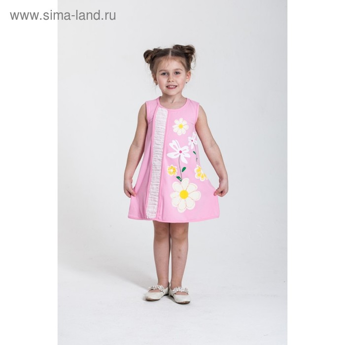 фото Платье для девочки, рост 110 см, цвет розовый lp collection