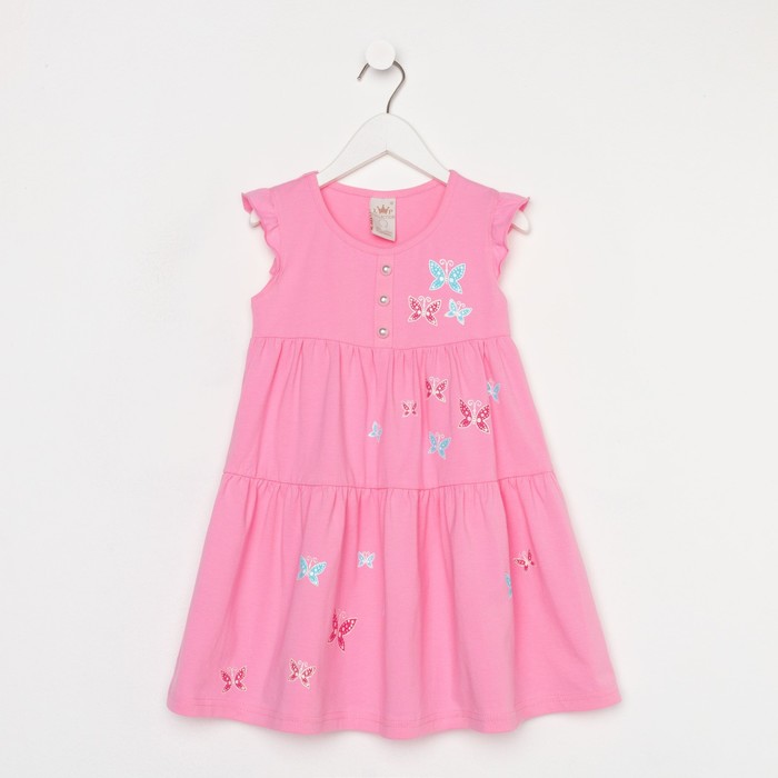 Платье для девочки, рост 104 см, цвет розовый