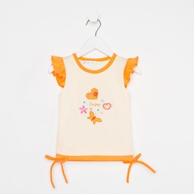 Рубашка для девочки, рост 80 см, цвет оранжевый Ош
