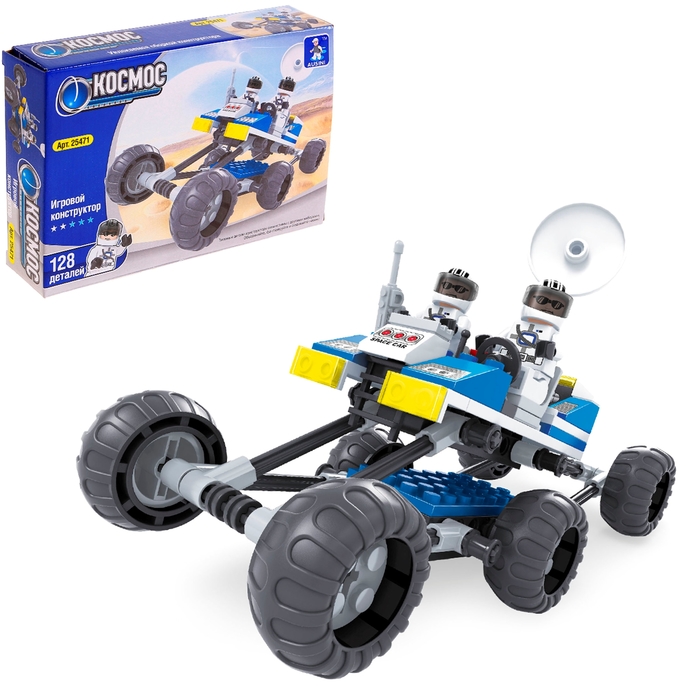 Конструктор Космос «Луноход», 128 деталей