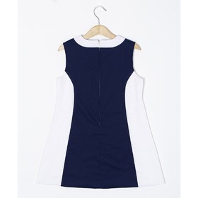 

Платье для девочки, рост 140 см, цвет тёмно-синий, белый