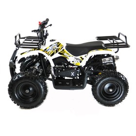

Квадроцикл детский бензиновый MOTAX ATV Mini Grizlik Х-16 BigWheel с электростартером ,белый