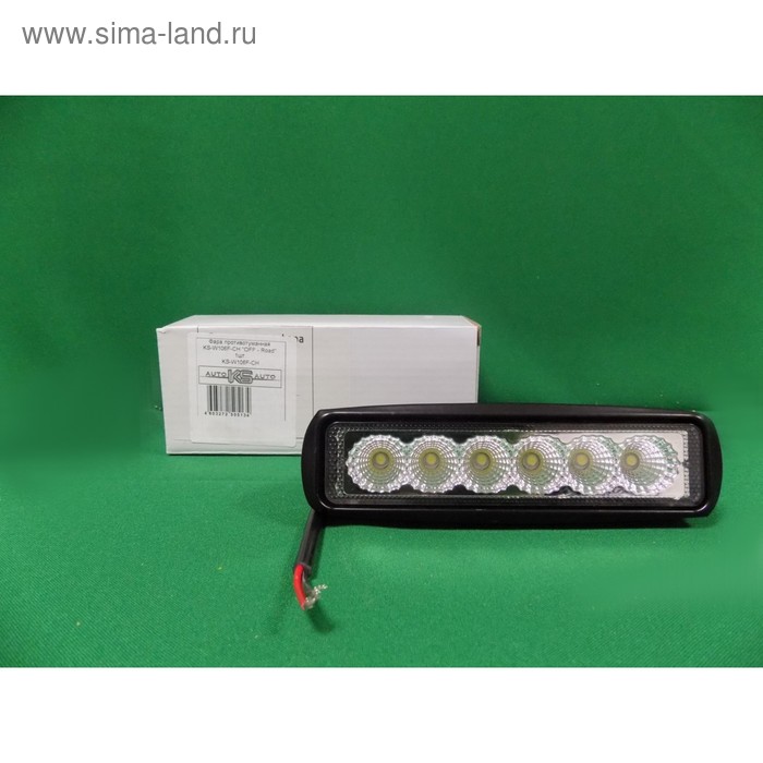 

Фара светодиодная OFF ROAD, KS-W106F-CH, 6 диодов, 18 Вт, рассеиваемый свет, алюминиевый корпус, пылевлагозащищенный, 160х55х45 мм, 12/24 В