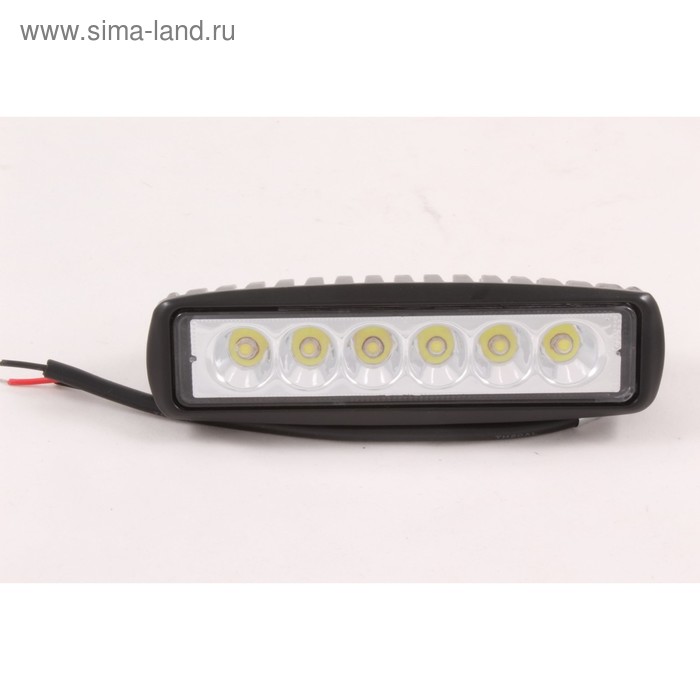 

Фара светодиодная OFF ROAD, KS-W106S-CH, 6 диодов, 18 Вт, направленный свет, алюминиевый корпус, пылевлагозащищенный, 160х55х45 мм, 12/24 В